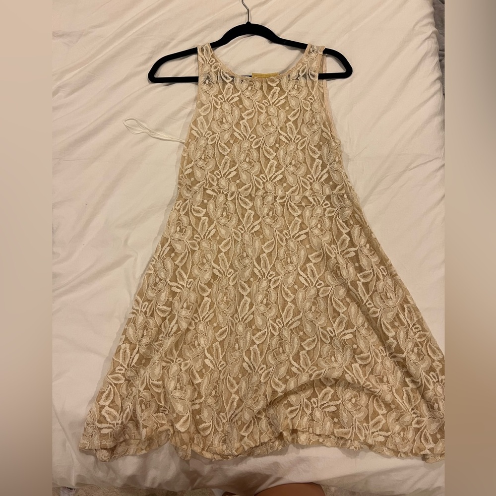 Mini lace free people dress!